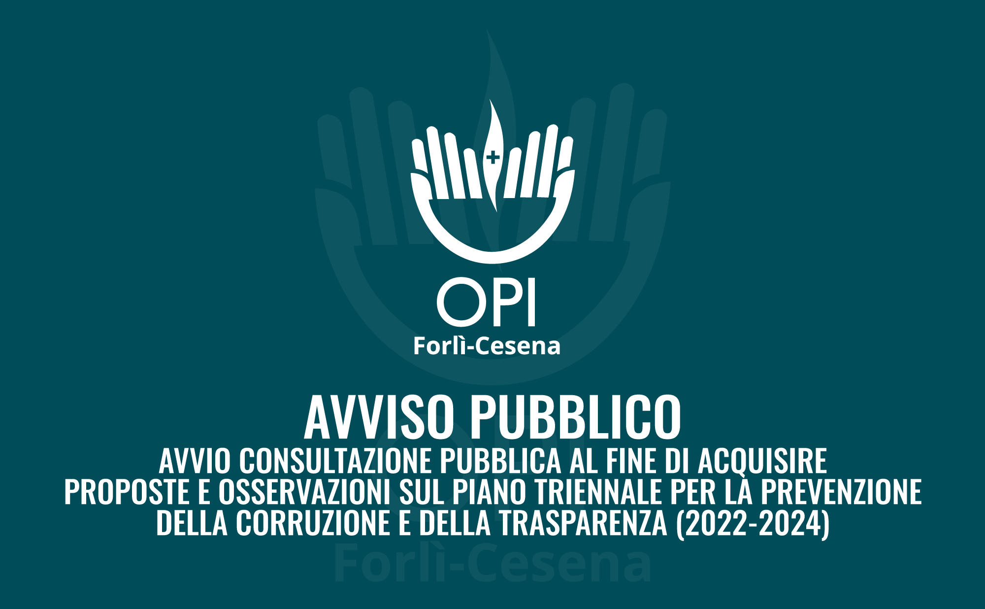 Avviso Pubblico | Avvio Consultazione Pubblica Al Fine Di Acquisire ...